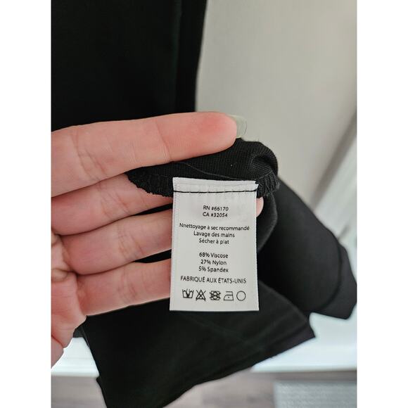 Ripley Rader Women's Black Ponte Knit Wide Leg Cropped Pants 1+ (14-16) 26.5" - Picture 10 of 16